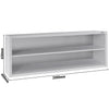 Commercial Stainless Steel Wall Cabinet / Kitchen Cupboard ECO - 2000x400x650mm - Open Front (no doors)