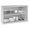 Commercial Stainless Steel Wall Cabinet / Kitchen Cupboard ECO - 800x400x650mm - Open Front (no doors)