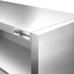 Szafka wisząca ze stali nierdzewnej PREMIUM - 2000x400mm - otwarta - 1000mm wysokości