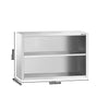 Szafka wisząca naścienna PREMIUM – stal nierdzewna – 1000 x 400 mm – wysokość: 800 mm – bez drzwi