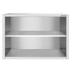 Szafka wisząca ze stali nierdzewnej PREMIUM - 1000x400mm - otwarta - 800mm wysokości