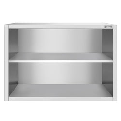 Szafka wisząca ze stali nierdzewnej PREMIUM - 1000x400mm - otwarta - 800mm wysokości