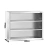 Szafka wisząca ze stali nierdzewnej PREMIUM - 1200x400mm - otwarta - 1000mm wysokości