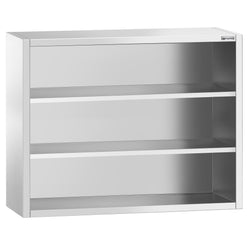 Szafka wisząca ze stali nierdzewnej PREMIUM - 1200 x 400 mm - bez drzwi przesuwnych - wysokość 1000 mm