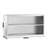 Szafka wisząca ze stali nierdzewnej PREMIUM - 1400x400mm - otwarta - 800mm wysokości