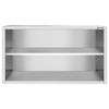 Szafka wisząca ze stali nierdzewnej PREMIUM - 1400x400mm - otwarta - 800mm wysokości