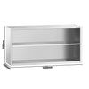 Szafka wisząca ze stali nierdzewnej PREMIUM - 1600x400mm - otwarta - 800mm wysokości