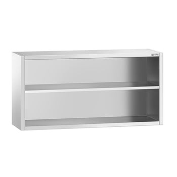 Szafka wisząca ze stali nierdzewnej PREMIUM - 1600x400mm - otwarta - 800mm wysokości