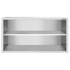 Szafka wisząca ze stali nierdzewnej PREMIUM - 1600x400mm - otwarta - 800mm wysokości