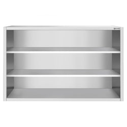 Szafka wisząca ze stali nierdzewnej PREMIUM - 1800x400mm - otwarta - 1000mm wysokości