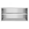 Szafka ścienna ze stali nierdzewnej PREMIUM - 1800x400mm - otwarta - 800mm wysokości