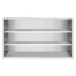Szafka wisząca ze stali nierdzewnej PREMIUM - 2000x400mm - otwarta - 1000mm wysokości