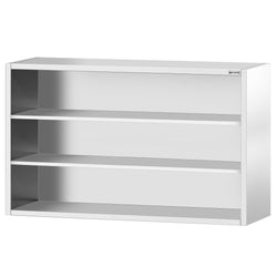 Szafka wisząca ze stali nierdzewnej PREMIUM - 2000x400mm - otwarta - 1000mm wysokości