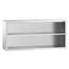 Szafka wisząca naścienna PREMIUM – stal nierdzewna – 2000 x 400 mm – wysokość: 800 mm – bez drzwi