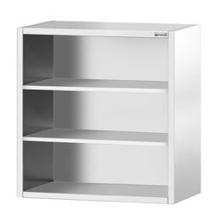 Szafka wisząca ze stali nierdzewnej PREMIUM - 800x400mm - otwarta - 1000mm wysokości