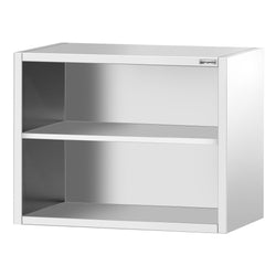 Szafka ścienna ze stali nierdzewnej PREMIUM - 800x400mm - otwarta - 800mm wysokości