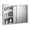 Commercial Stainless Steel Wall Cabinet / Kitchen Cupboard PREMIUM - 1000x400x1000mm - with Sliding Doors