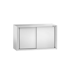 Szafka wisząca ze stali nierdzewnej PREMIUM - 1000x400mm - z drzwiami suwanymi - 650mm wysokości