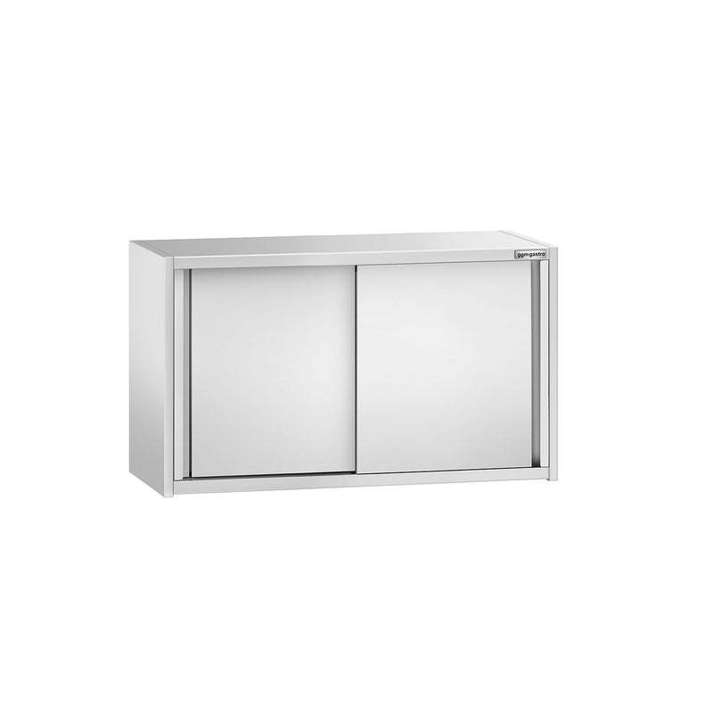Szafka wisząca naścienna ze stali nierdzewnej PREMIUM - 1000x400 mm - z drzwiami przesuwnymi - 650 mm wysokości