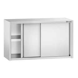 Szafka wisząca naścienna ze stali nierdzewnej PREMIUM - 1000x400 mm - z drzwiami przesuwnymi - 650 mm wysokości