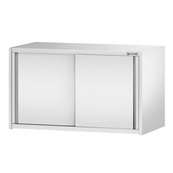 Szafka wisząca naścienna ze stali nierdzewnej PREMIUM - 1000x400 mm - z drzwiami przesuwnymi - 650 mm wysokości
