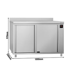 Szafa grzewcza ECO – 1000 x 700 mm – z nadstawką i drzwiami przesuwnymi – cyfrowa