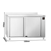 Szafa grzewcza PREMIUM – 1200 x 600 mm – z nadstawką i drzwiami przesuwnymi – cyfrowa