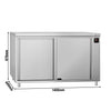 Szafa grzewcza przelotowa ECO – 1400x600 mm – drzwi przesuwne – cyfrowa