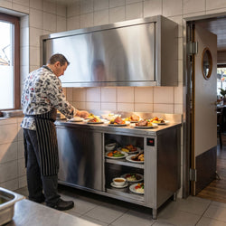 Szafa grzewcza PREMIUM – 1600 x 700 mm – z nadstawką i drzwiami przesuwnymi – cyfrowa