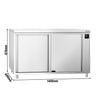 Szafa grzewcza PREMIUM – 1400 x 600 mm – z drzwiami przesuwnymi – cyfrowa