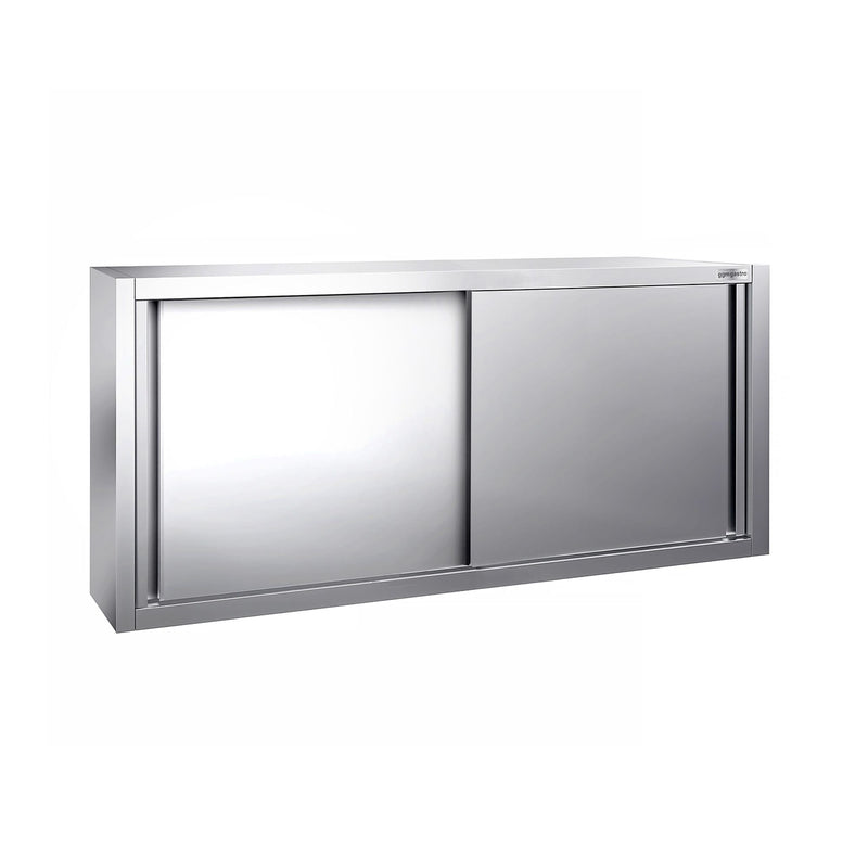 Szafka ścienna PREMIUM ze stali nierdzewnej - 1600x400 mm - z drzwiami przesuwnymi - 650 mm wysokości