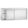 Commercial Stainless Steel Wall Cabinet / Kitchen Cupboard PREMIUM - 1600x400x650mm - with Sliding Doors
