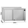 Szafa grzewcza ECO – 1600 x 700 mm – z nadstawką i drzwiami przesuwnymi – cyfrowa