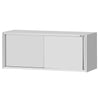 Szafka wisząca ze stali nierdzewnej ECO - 1800x400mm - z drzwiami suwanymi - 650mm wysokości