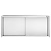 Commercial Stainless Steel Wall Cabinet / Kitchen Cupboard PREMIUM - 1800x400x650mm - with Sliding Doors