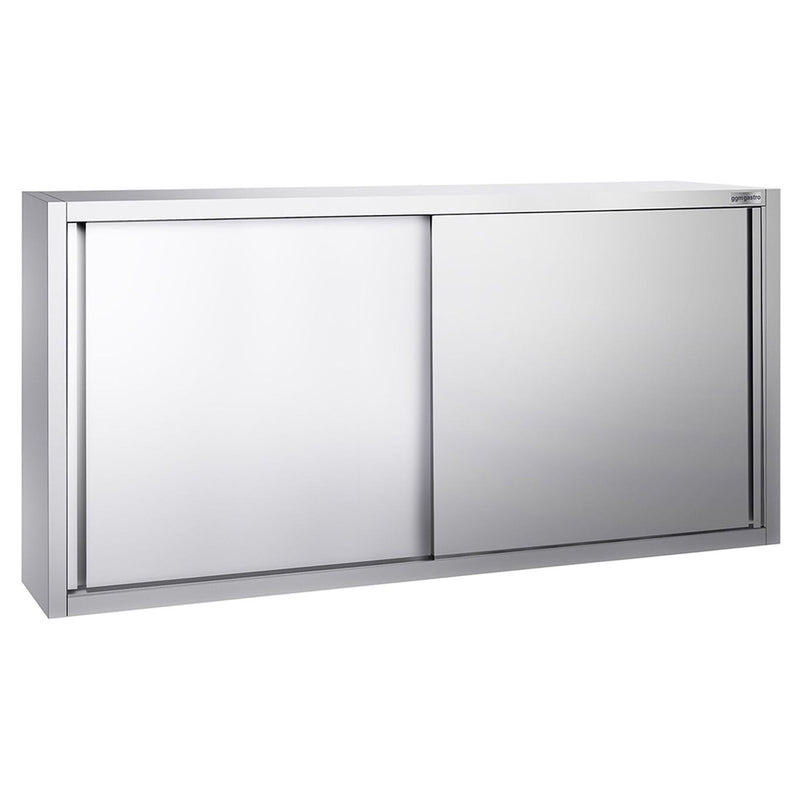 Szafka wisząca ze stali nierdzewnej PREMIUM - 2000x400mm - z drzwiami suwanymi - 1000mm wysokości