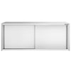 Commercial Stainless Steel Wall Cabinet / Kitchen Cupboard PREMIUM - 2000x400x650mm - with Sliding Doors