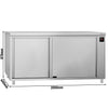 Szafa grzewcza przelotowa ECO – 2000x600 mm – drzwi przesuwne – cyfrowa