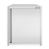 Szafka wisząca naścienna ECO – stal nierdzewna – 600 x 400 mm – wysokość: 650 mm – z drzwiami skrzydłowymi