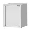 Szafka wisząca naścienna ECO – stal nierdzewna – 600 x 400 mm – wysokość: 650 mm – z drzwiami skrzydłowymi