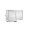Szafka wisząca naścienna ze stali nierdzewnej PREMIUM - 800x400 mm - z drzwiami na zawiasach - 650 mm wysokości