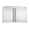 Szafka wisząca naścienna ze stali nierdzewnej PREMIUM - 800x400 mm - z drzwiami na zawiasach - 650 mm wysokości