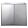 Szafka wisząca naścienna PREMIUM – stal nierdzewna – 800 x 400 mm – wysokość: 1000 mm – z drzwiami skrzydłowymi
