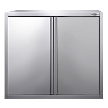 Szafka wisząca ze stali nierdzewnej PREMIUM - 800 x 400 mm - z drzwiami skrzydłowymi - wysokość 1000 mm - Prime Gastro