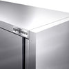 Szafka wisząca naścienna PREMIUM – stal nierdzewna – 1400 x 400 mm – wysokość: 1000 mm – z drzwiami przesuwnymi