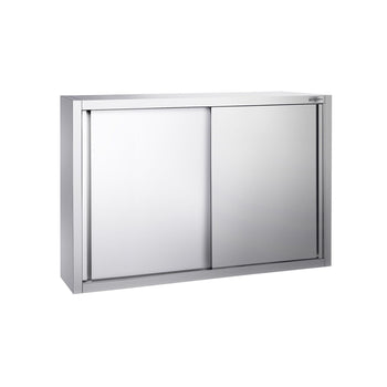Szafka wisząca ze stali nierdzewnej PREMIUM - 1200 x 400 mm - z drzwiami przesuwnymi - wysokość 1000 mm - Prime Gastro