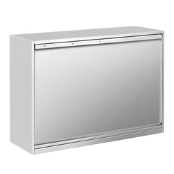 Szafka wisząca ze stali nierdzewnej PREMIUM - 1200x400mm - z drzwiami suwanymi - 800mm wysokości