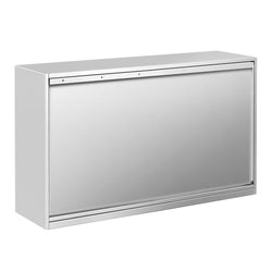 Szafka ścienna ze stali nierdzewnej PREMIUM - 1400x400mm - z drzwiami suwanymi - 800mm wysokości