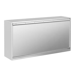 Szafka wisząca ze stali nierdzewnej PREMIUM - 1600x400mm - z drzwiami suwanymi - 800mm wysokości