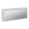 Szafka wisząca naścienna PREMIUM – stal nierdzewna – 2000 x 400 mm – wysokość: 800 mm – z drzwiami przesuwnymi